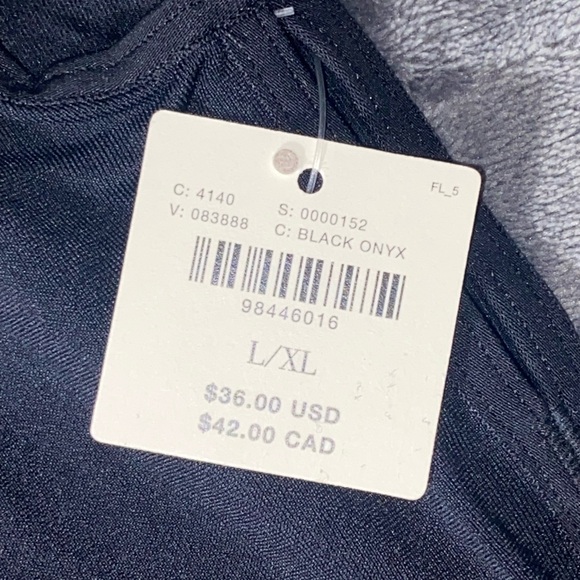 Anthropologie Black Onyx Adjustable Strap Tank Top L/XL NWT Stretch Camisole - Picture 6 of 8